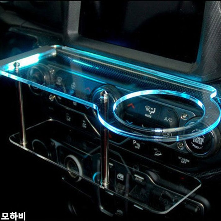 모하비 USB 5V LED 2단 차량용 무중력테이블