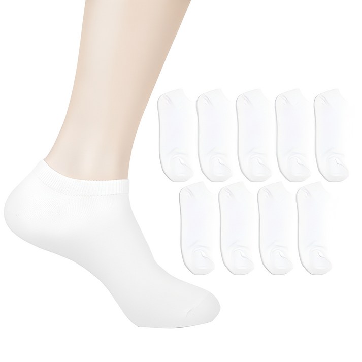 더베이직 남성용 프리미엄 스니커즈 발목 양말 10켤레