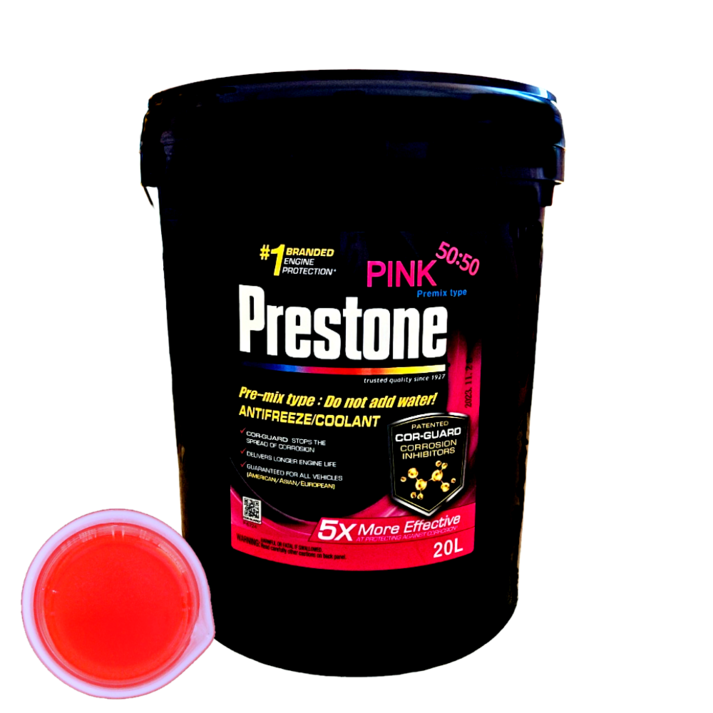 프레스톤 프리믹스 코가드 부동액 핑크 50:50 3세대 장수명 부동액 20L