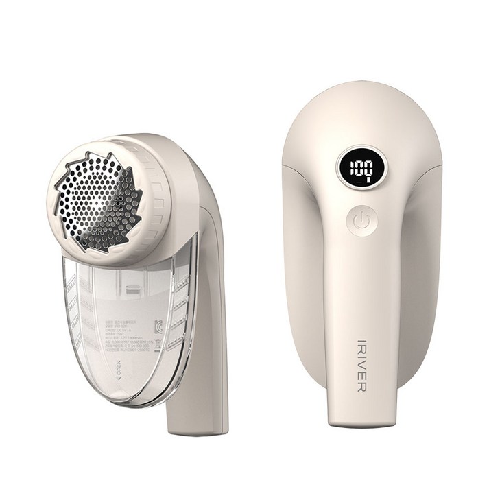 아이리버 IRD-900 대용량 세탁소용 무선 강력흡입 보풀제거기, 크림화이트