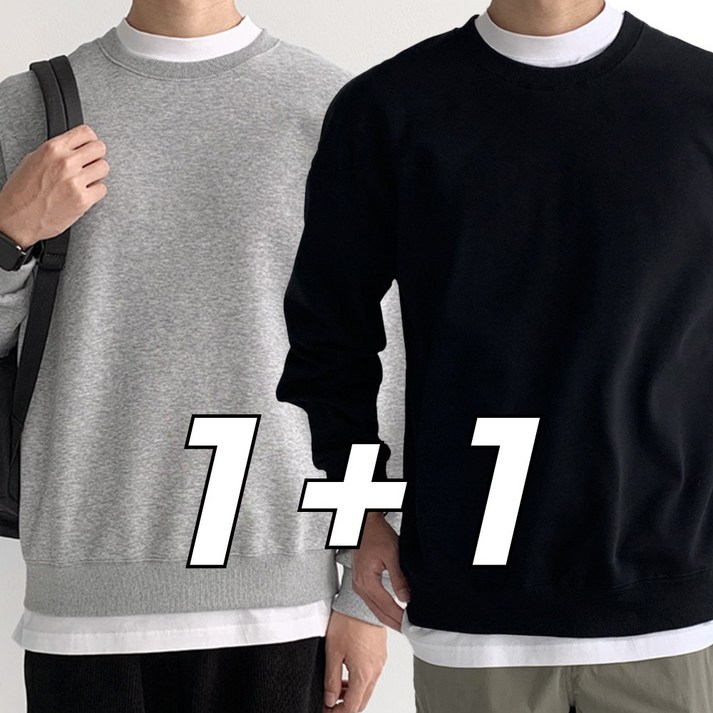 미와이 베이직 무지 오버핏 맨투맨 11