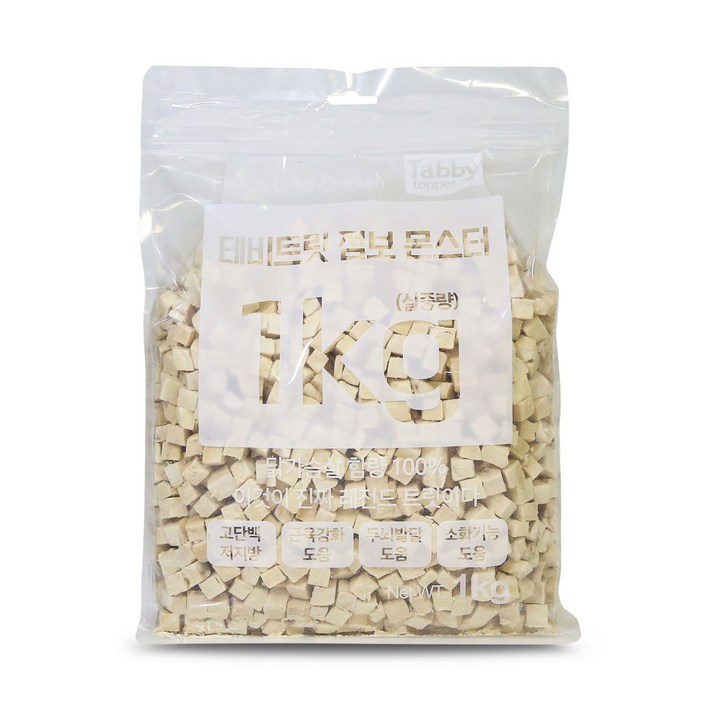 테비토퍼 테비트릿 점보 몬스터 1kg 닭가슴살 동결건조 테비토퍼 테비트릿 점보 몬스터 1kg 닭가슴살 동결건조