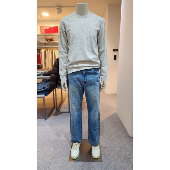 지오다노 남자 4계절용 와이드핏 데님 팬츠  5컬러 115544