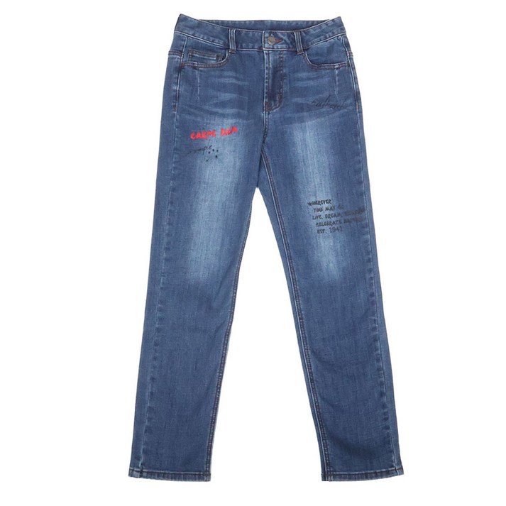 공용 기모 포켓 다트 스트레이트 데님 청바지 JM4DP(F,M)152