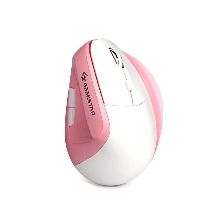 긱스타 VF150 무선 다중 멀티페어링 무소음 버티컬 마우스, 핑크, 무선 긱스타 VF150 무선 다중 멀티페어링 무소음 버티컬 마우스, 핑크, 무선