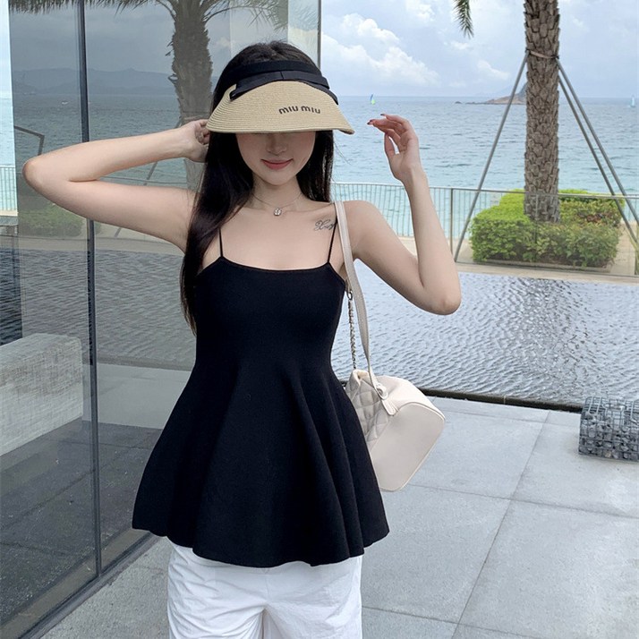 피어니스트 여성용 프릴 러프 끈나시티