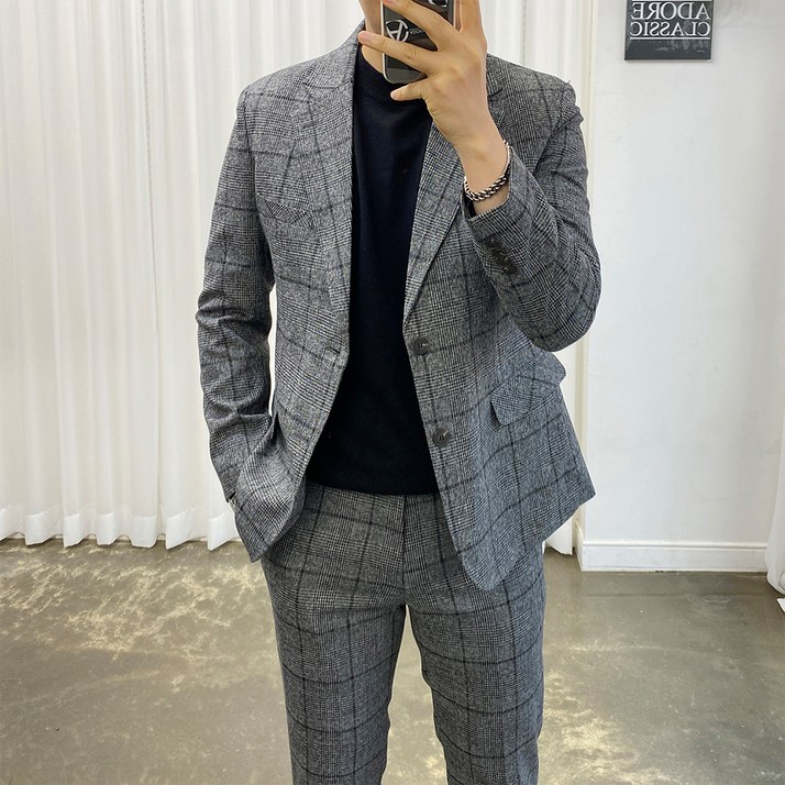 아도르클래식 랄프 남자 봄 가을 겨울 프리미엄 정장 수트 세트 아도르클래식 랄프 남자 봄 가을 겨울 프리미엄 정장 수트 세트
