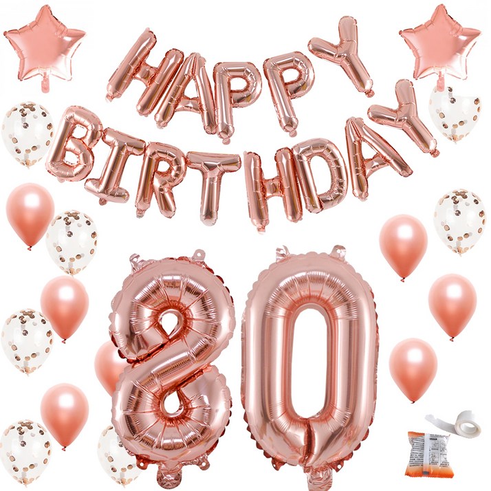 파티쇼 컨페티 홈파티팔순 생일풍선세트