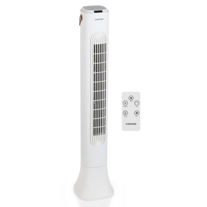 유로파크 클래시 날개없는 슬림형 리모컨 디지털 타워팬, EURO8016, 1개