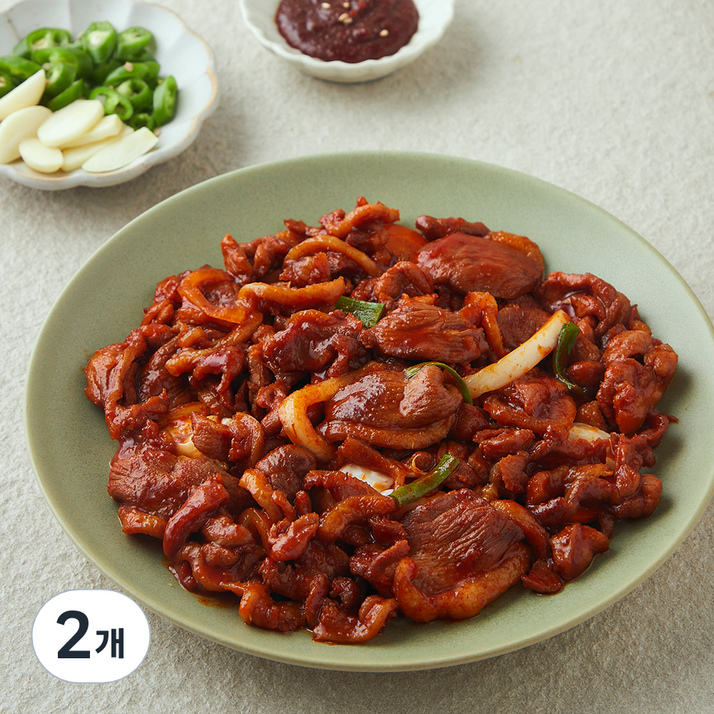 로켓프레시 성화푸드 달수 양념 오리주물럭, 500g, 2개