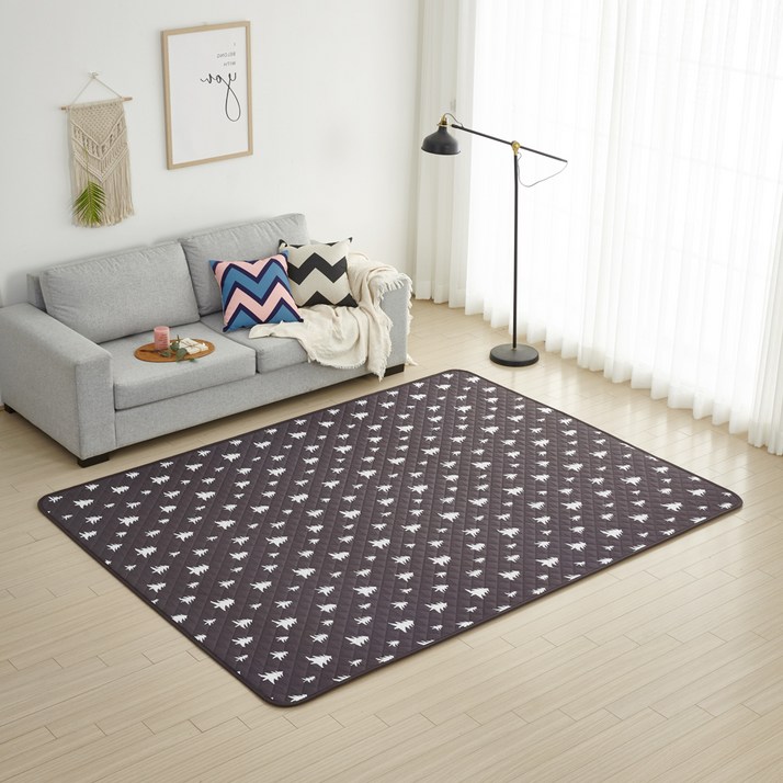 더안 EMF 캠핑 생활방수 전기장판 DH2020, 차콜그레이, 200 x 240 cm