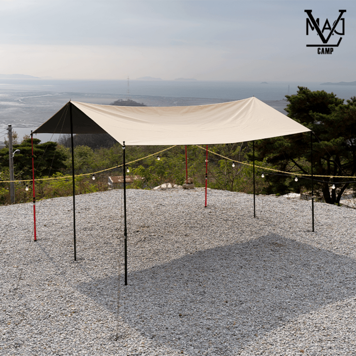 매드캠프 립스탑 최고급 프리미엄 렉타 타프 3×4 3×5 6×4.4 초대형 타프 풀세트