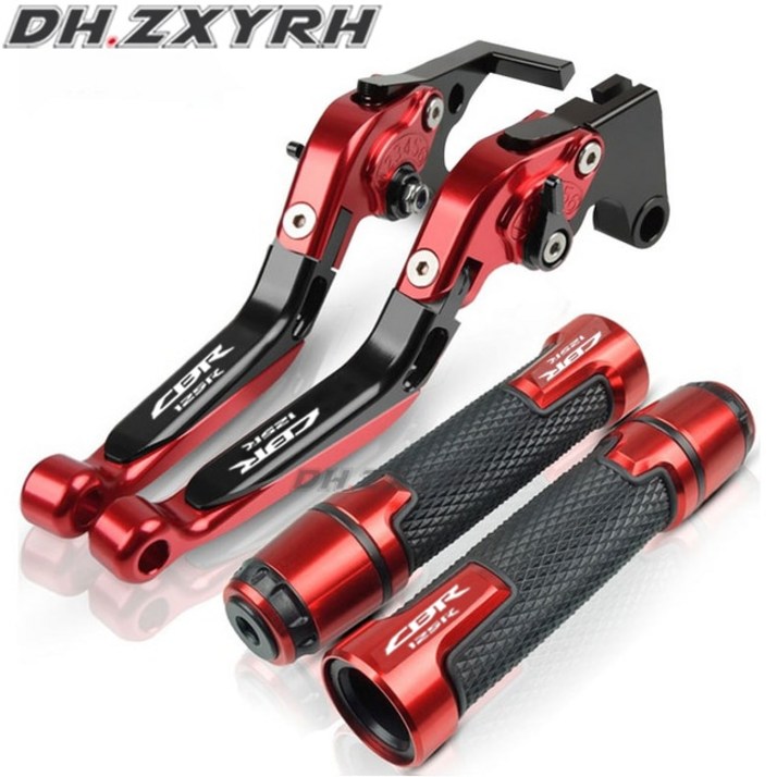 바이크 오토바이 CNC 조정 가능한 브레이크 클러치 레버 혼다 CBR125R CBR 125R CBR 125 CBR125 R 2004 핸