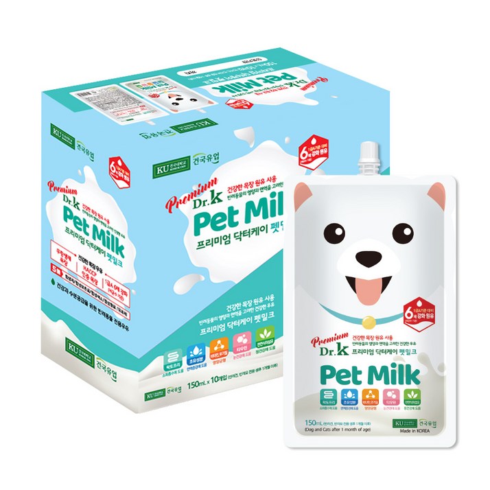 닥터케이 무항생제 프리미엄 펫밀크 150ml 10개 20개, 프리미엄 펫밀크 150ml 10개, 밀크