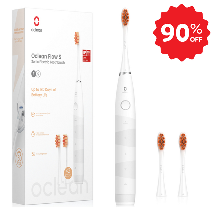 한정특가 28900원 오클린 Oclean Flow 음파전동칫솔본체칫솔모 3개 1년 2번만 충전 분당 76000회 IPX7방수, 화이트세트, 1개, 화이트 한정특가 28900원 오클린 Oclean Flow 음파전동칫솔본체칫솔모 3개 1년 2번만 충전 분당 76000회 IPX7방수, 화이트세트, 1개, 화이트