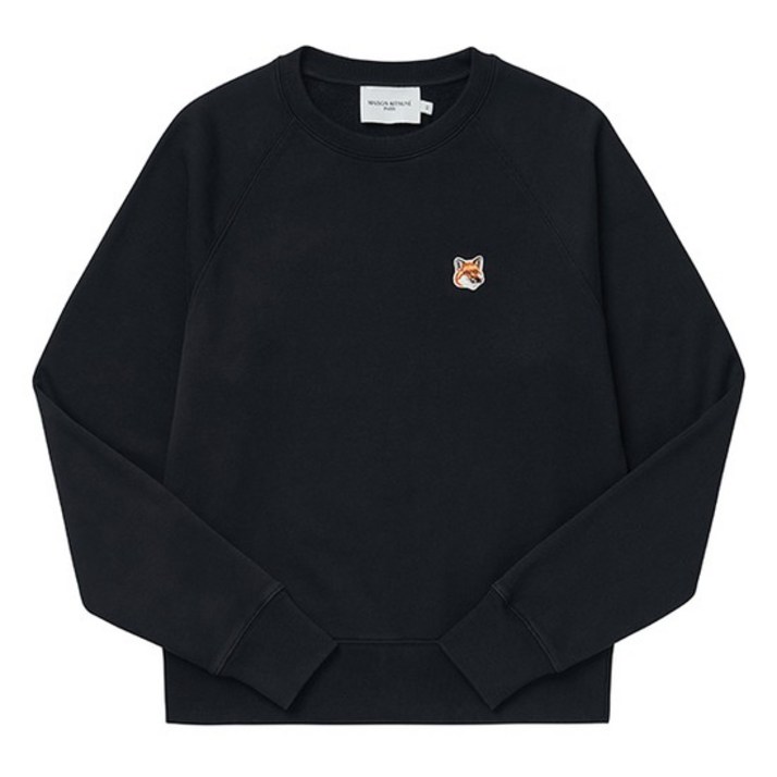 메종키츠네 AW00303KM0001 P199 폭스 헤드 패치 여성 맨투맨