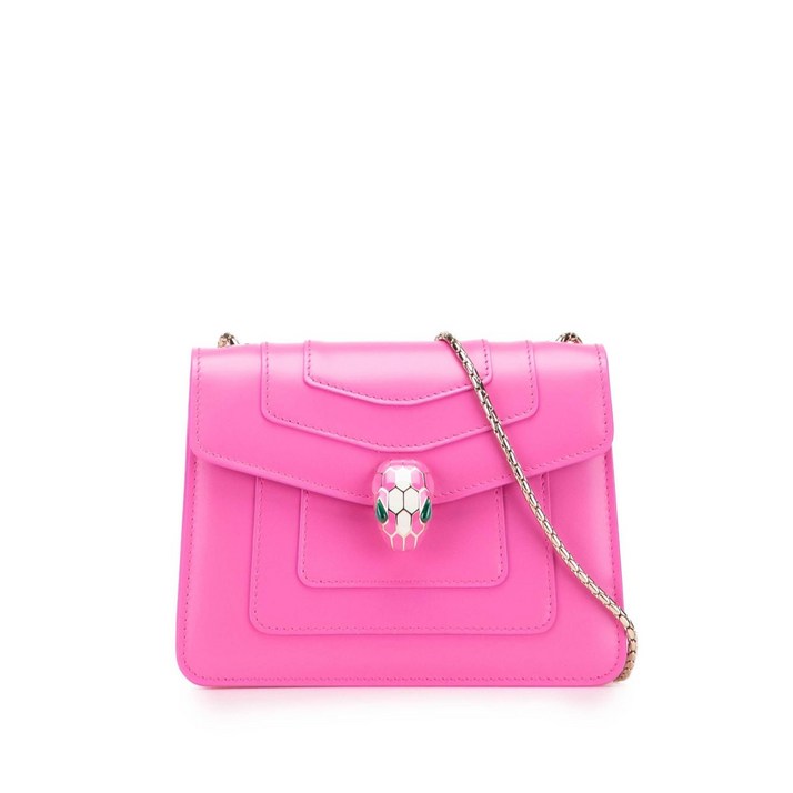 불가리 중고 20212025 스몰 레더 스퀘어 세르펜티 포에버 체인 크로스 백