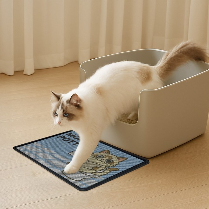 나만의 모래 매트 (커스텀 고양이 화장실 매트), 1세트, 혼합색상