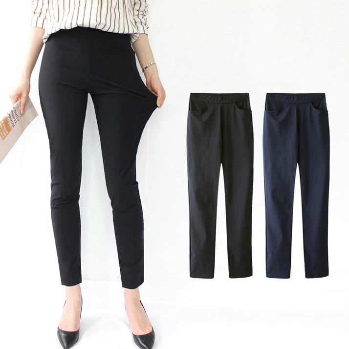 지오벤투 11 여름바지 S  XXXL 여성 아이스 스판바지 빅사이즈 벤츄리 밴딩팬츠