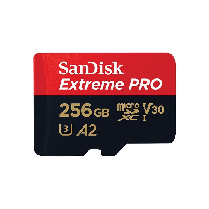 SanDisk Extreme Pro 마이크로SD카드 200MBs 256GB SD어댑터