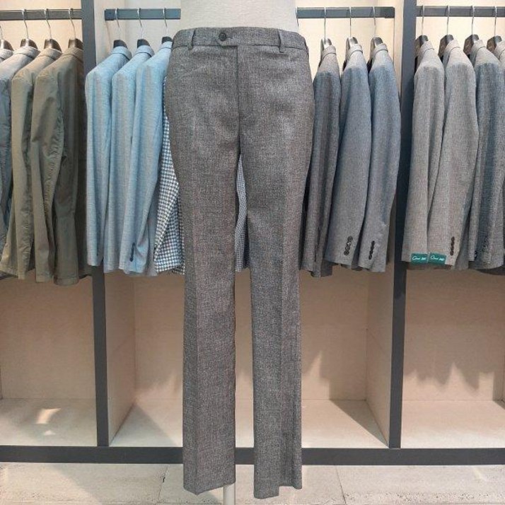 바쏘 그레이 컬러 허리 히든밴드 스판 캐주얼 남성여름정장바지 BYS2PK74GNA 2044926