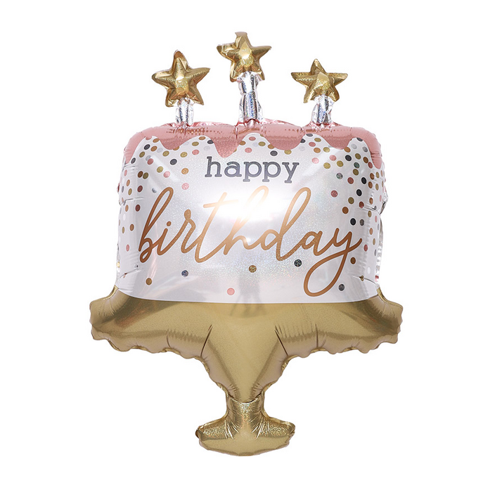 33인치 은박 생일 케이크 풍선 기념일 셀프 촬영 소품 생일 다이소 파티 이벤트 용품