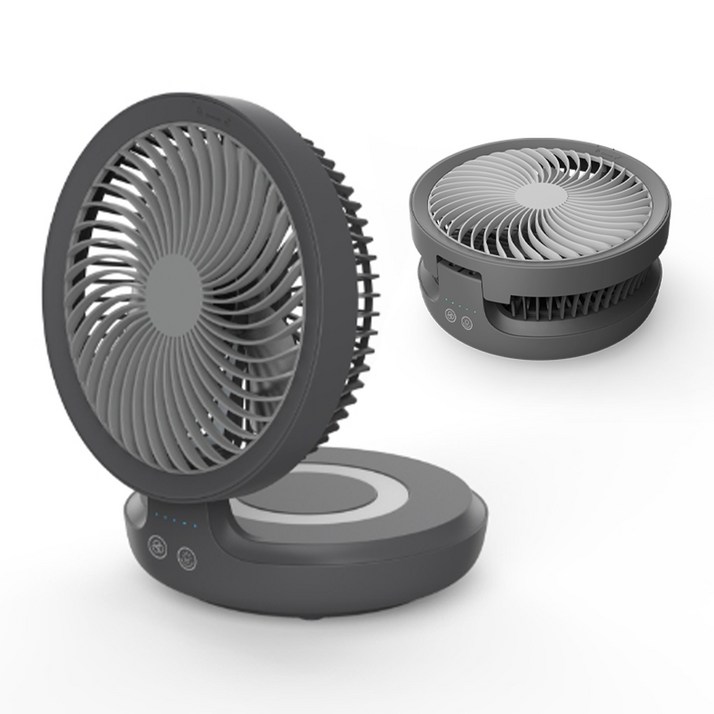 폴드래블 회전형 캠핑 선풍기 벽걸이 탁상용 서큘레이터 휴대용 접이식 충전식