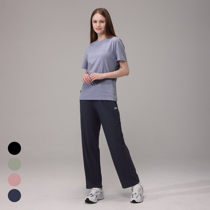 에버라스트 여성 9부 쿨링 바지 스트라이프 팬츠