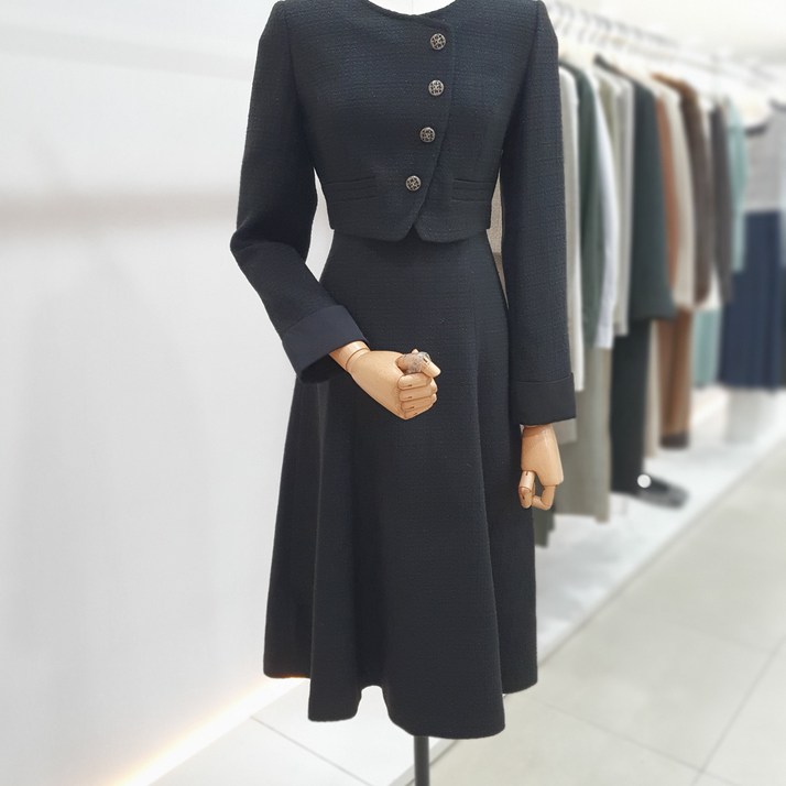 [백화점] 트위드 플레어 원피스 ITOBWOP300 205055