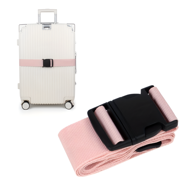 여행용 조절형 캐리어 잠금 보호 밴드 러기지 고정 벨트  잠금 스트랩
