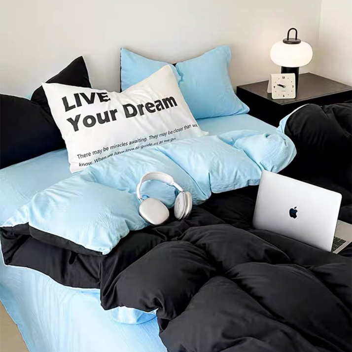 헤디야 투톤 리버시블 부드러운 이불커버