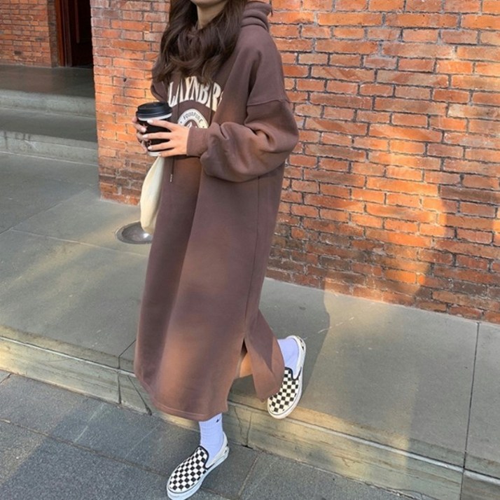 [Bahn,3컬러] 클레이 루즈핏 빅사이즈 쭈리 면 원피스