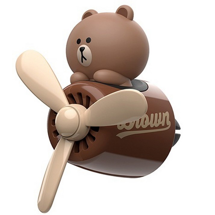 [코람데오샵] 라인프렌즈 차량용 송풍구방향제 + 리필방향제 2알 증정