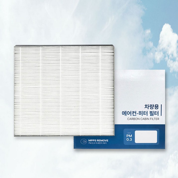 이필드 PM0.3 에어컨필터 기아 K8 21년04월 초미세먼지 항균 히터필터, 4개, PM0.3 고효율 필터외부
