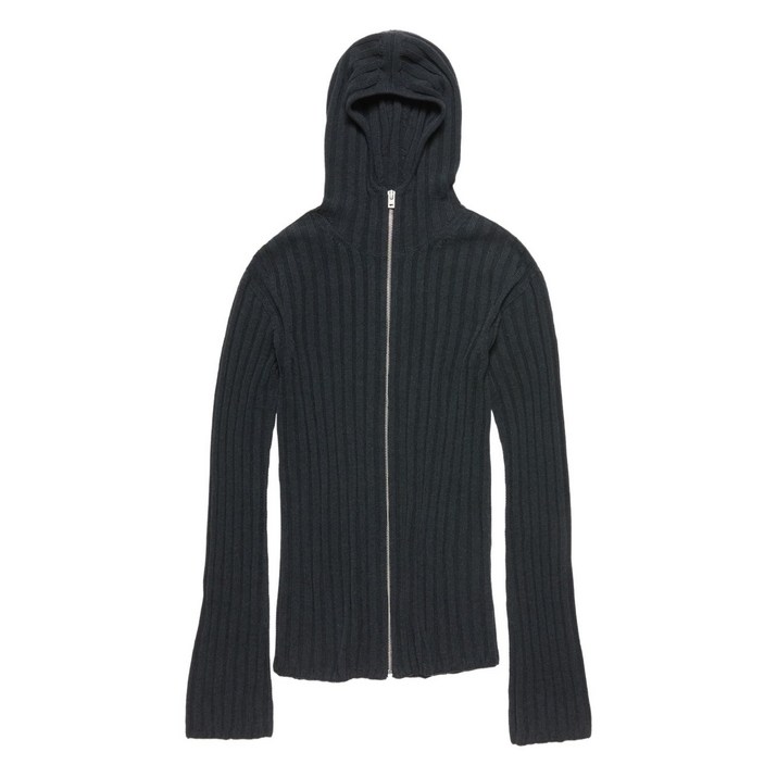 아크네 스튜디오 골지 후드 집업 가디건