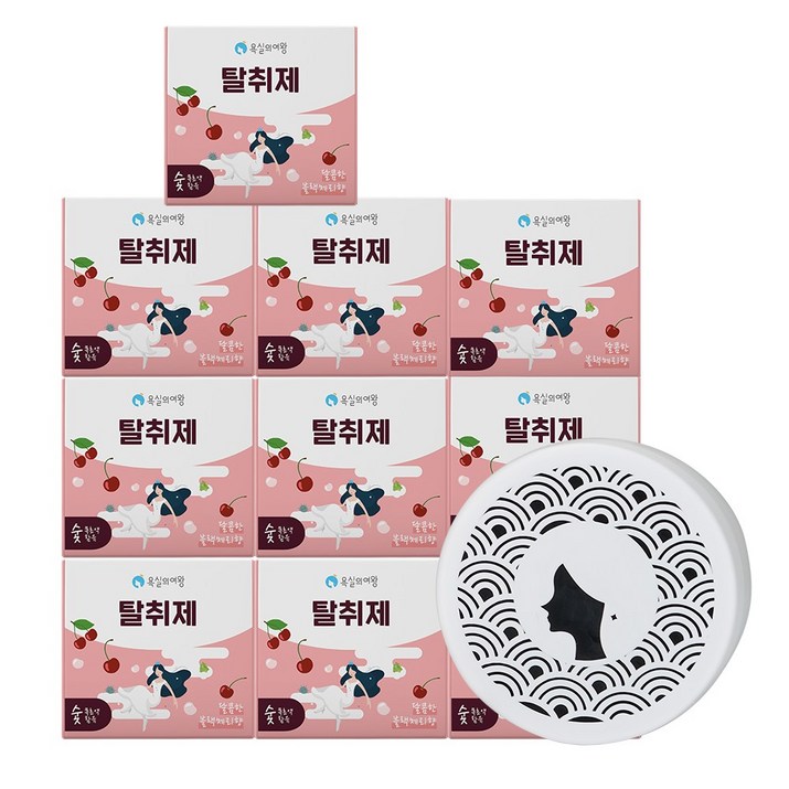 욕실의여왕 다목적 생활 탈취제 본품 블랙체리향, 230g, 10개