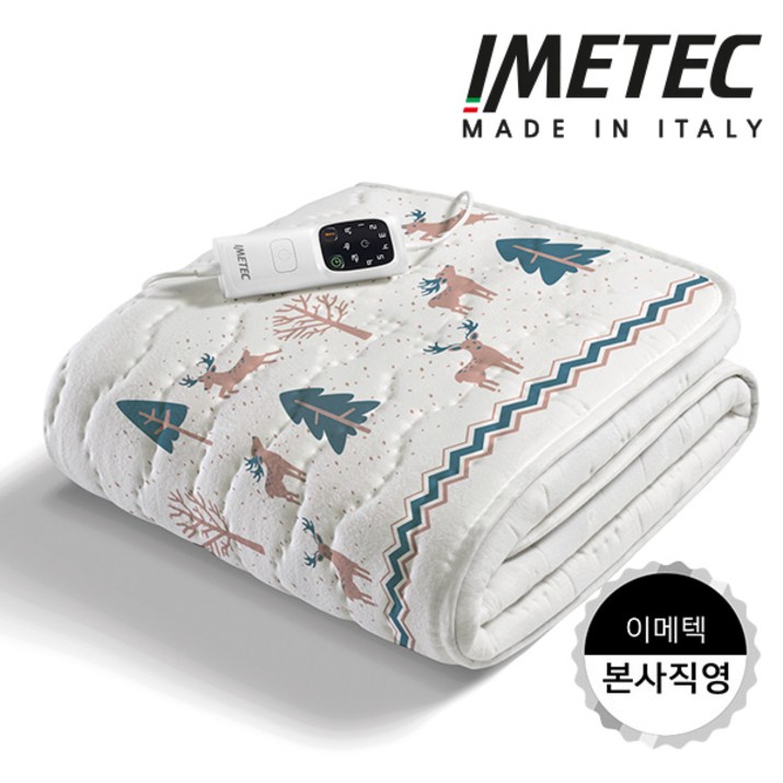 이탈리아 이메텍전기요 프리미엄 전자파안심 스마트 항균순면 싱글 IMR910 노루