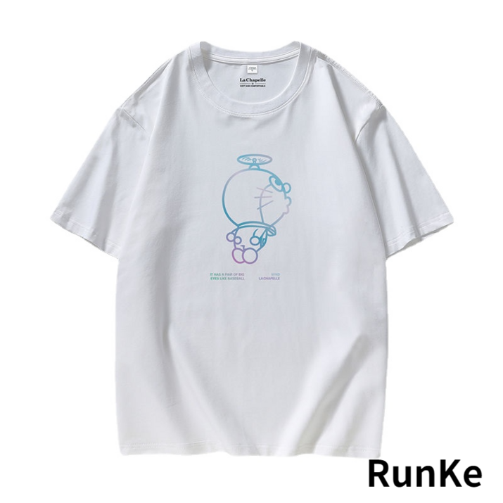 RunKe 순면 남녀공용 티셔츠