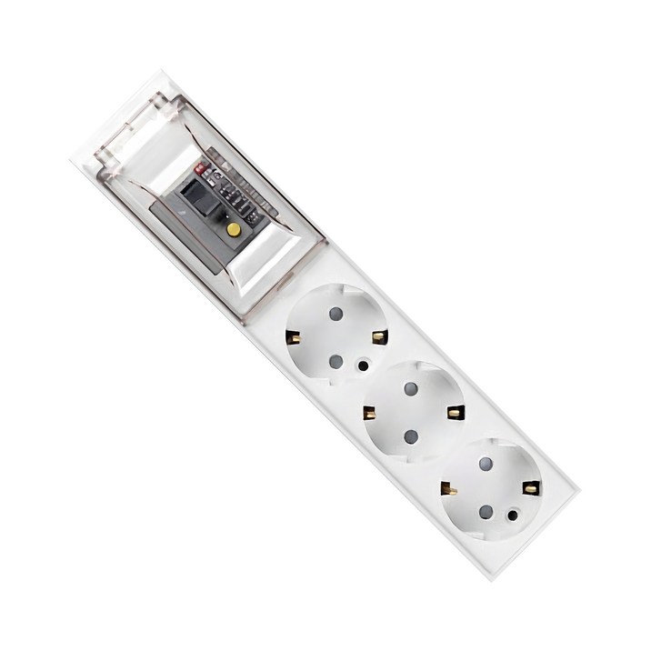 고용량 누전 멀티탭 3구 OSN323, 1.5m, 화이트, 1개