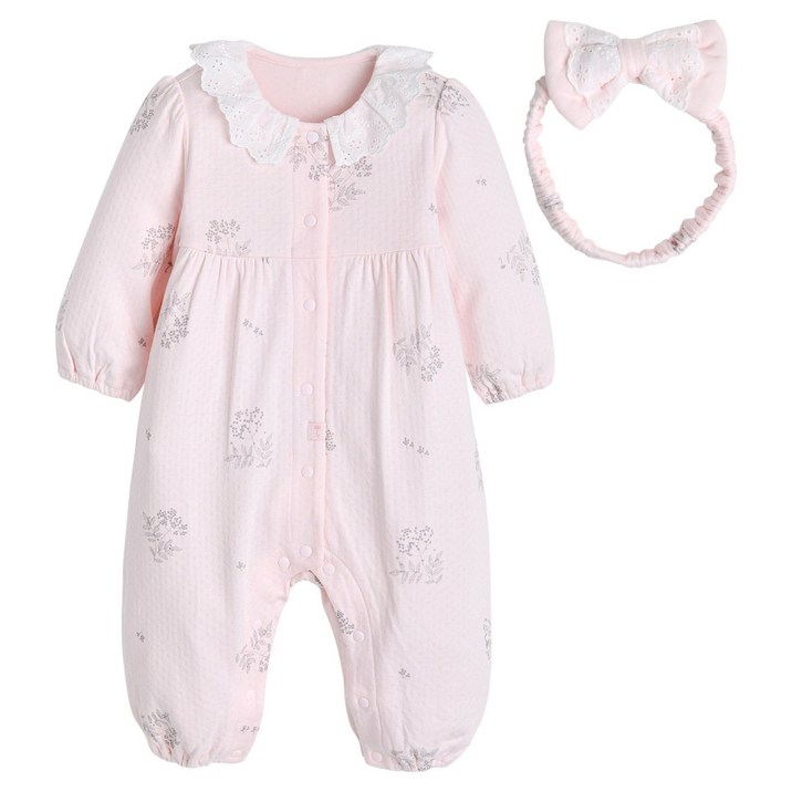 모이몰른 신생아용 다나밤부 이중지 우주복 세트 M244UUN41P