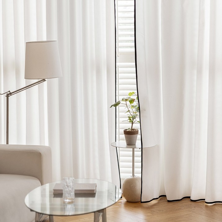 바자르 모던 쉐이드 풀달 아일렛형 암막 커튼