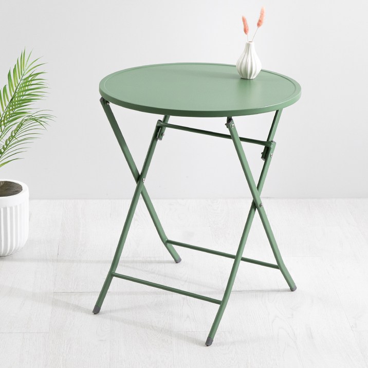 위드퍼니처 피파 야외 철재 정원 카페 원형 접이식 테이블 600mm