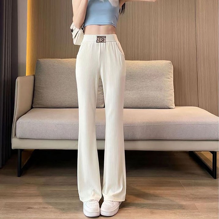 피어니스트 여성용 데일리 나팔 골지 팬츠 피어니스트 여성용 데일리 나팔 골지 팬츠