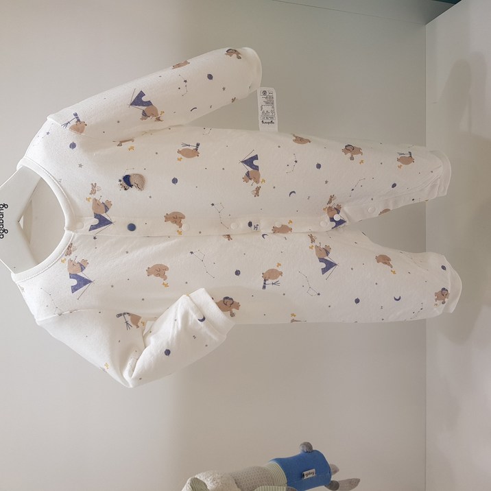 아가방 30% 겨울 베이비페어! 육아가 처음?  순한 모달 화이트 신생아 우주복/  실내든  외출용이든 편한 유아아기 우주복 /  첫육아엔 기저귀갈기 편한 우주복 추천드려요