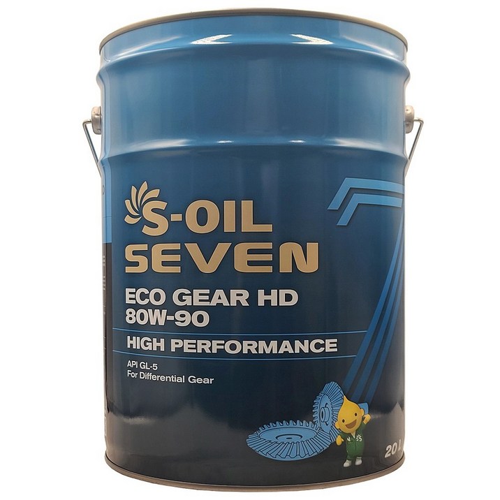 에스오일 세븐 에코 기어 HD 80W90 20L 최상급 자동차용 액슬 데후 디퍼런셜 기어 오일