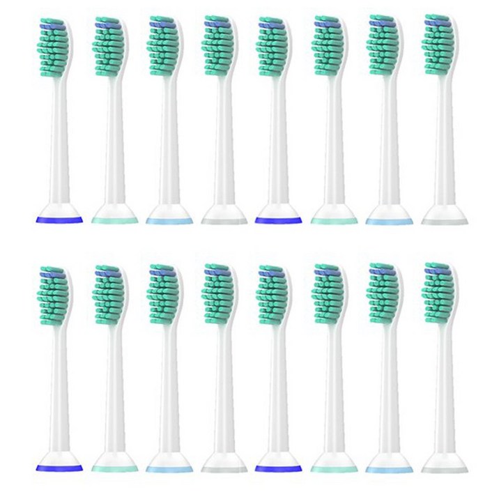 필립스 호환 전동칫솔모 HX6512 HX6530 HX6535 호환 리필모 토비메모리, 16개, 필립스 호환모