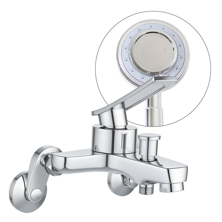 비욘드퍼니싱 벽붙이 샤워기 수전 고급형, 1세트