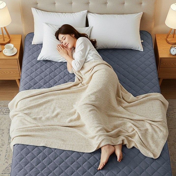 26년형 국내생산 전자파 없는 온가족 카본 탄소매트 전기매트, 온열 미니싱글(700*1800)