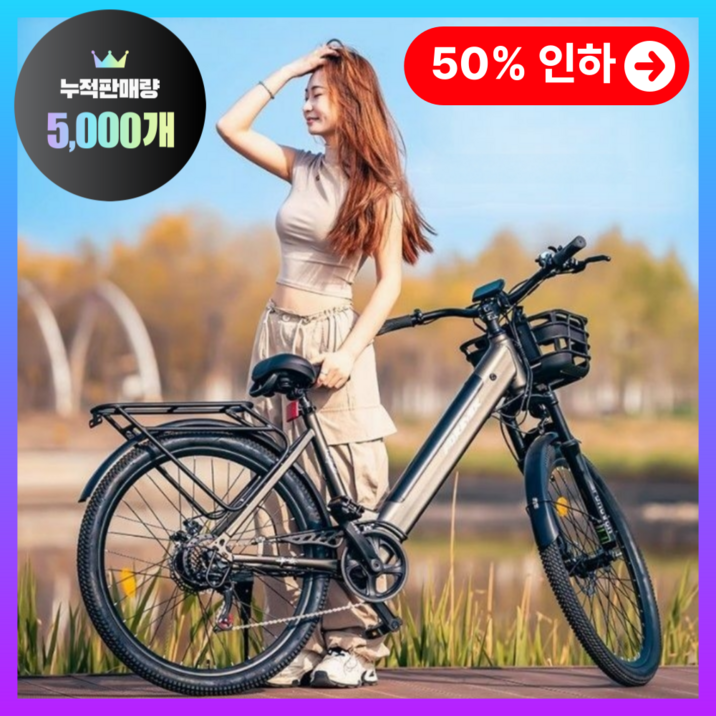 충전은 짧게! 주행은 길게, 퀸텀로드 전기자전거 스쿠터 미니벨로 출퇴근 배달용 바이크