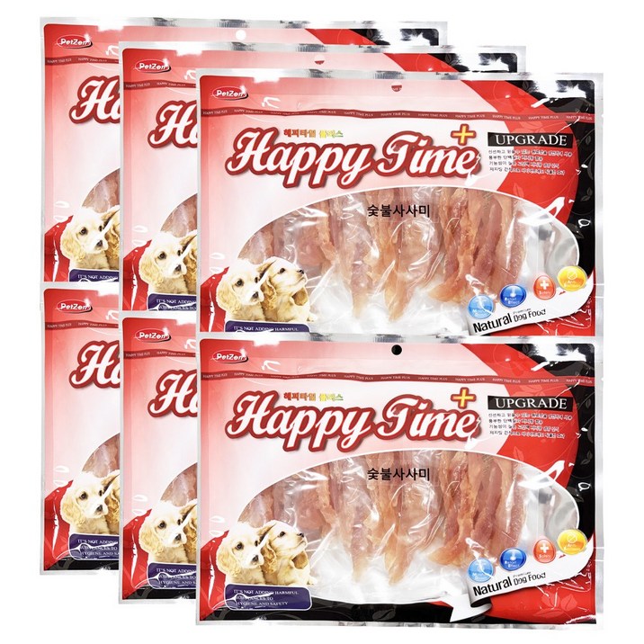 해피타임 숯불사사미 1세트(6ea), 6개, 400g, 숯불+닭고기